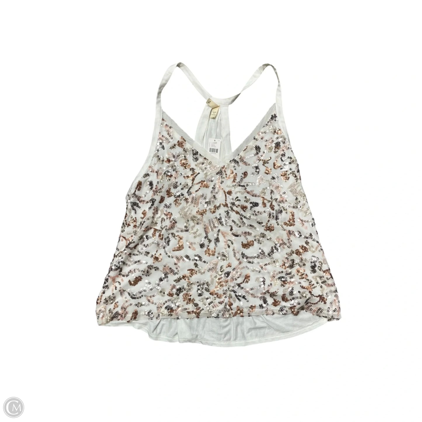Top Sleeveless By Tiny In White, Size: Xl