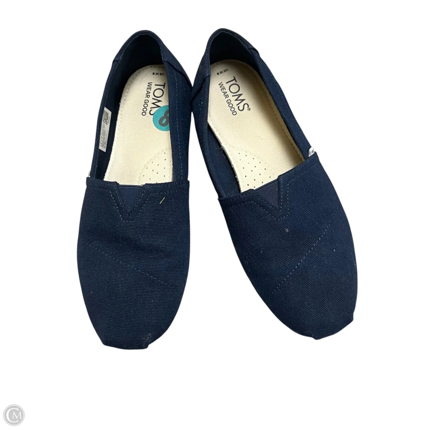 Shoes Flats By Toms In Navy, Size: 8