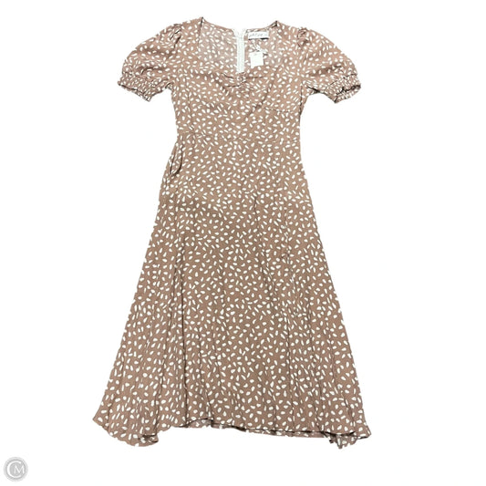 Dress Casual Midi By Petal & Pup In Pink & White, Size: M