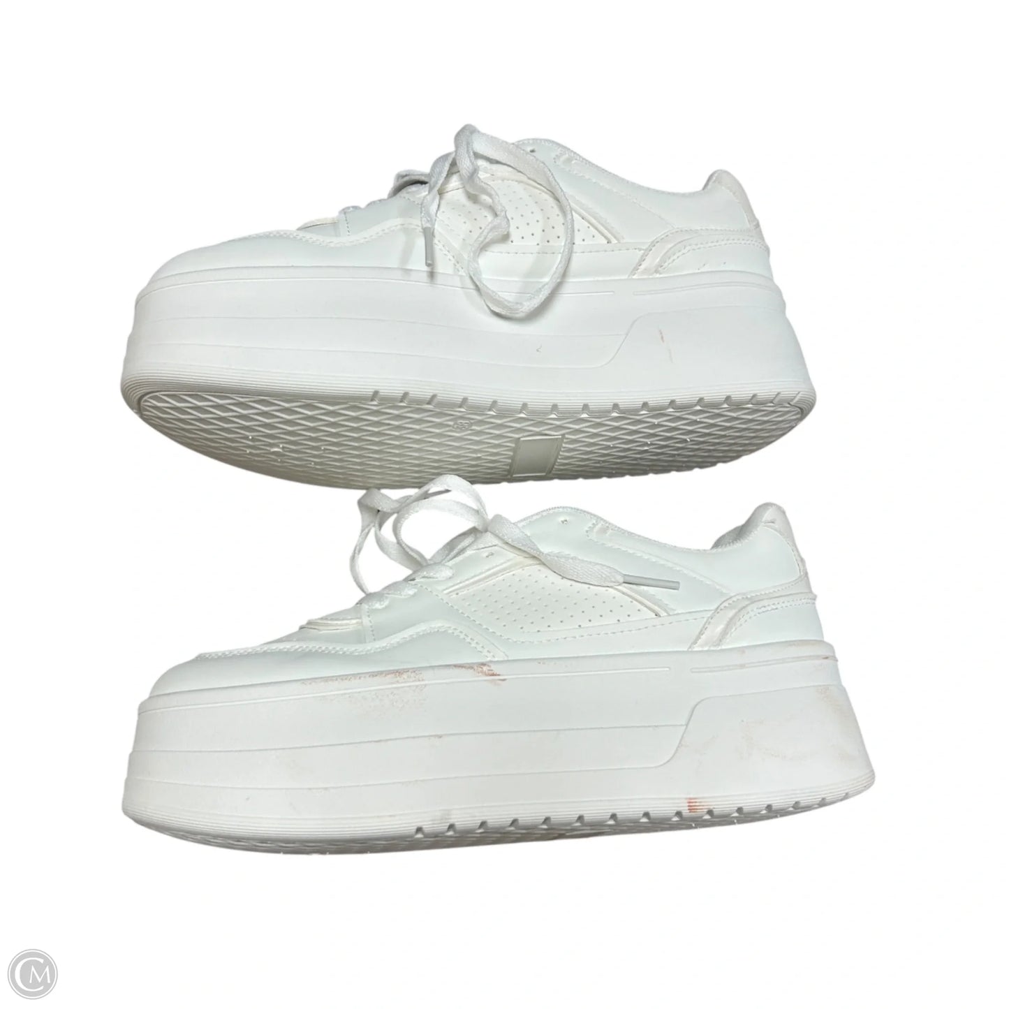Shoes Sneakers Platform In White, Size: 7.5