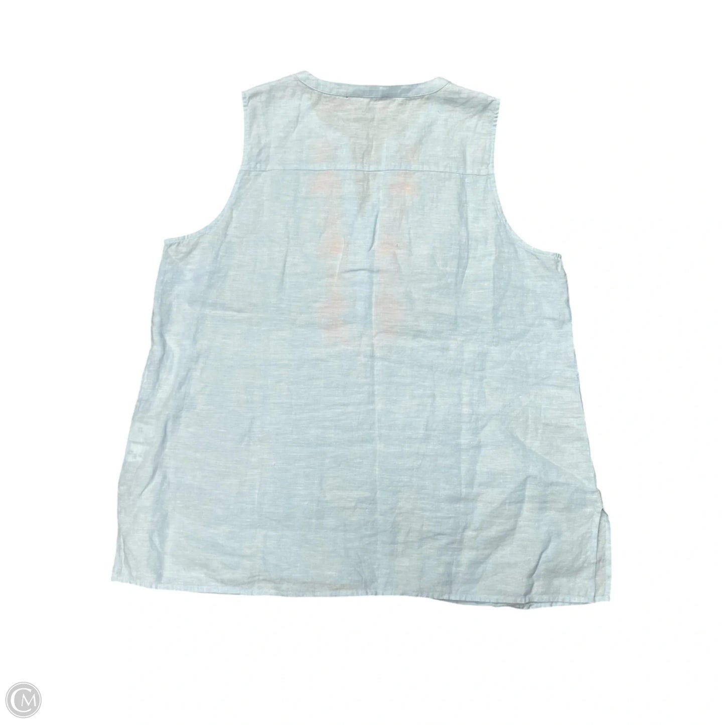 Top Sleeveless Designer By Lilly Pulitzer In Blue, Size: Xl