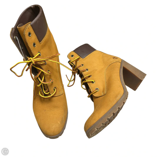 Boots Ankle Heels By Timberland In Brown, Size: 8.5