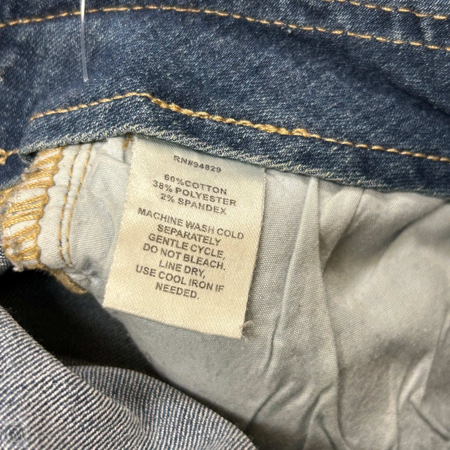 Jeans Flared By Derek Heart In Blue Denim, Size: S