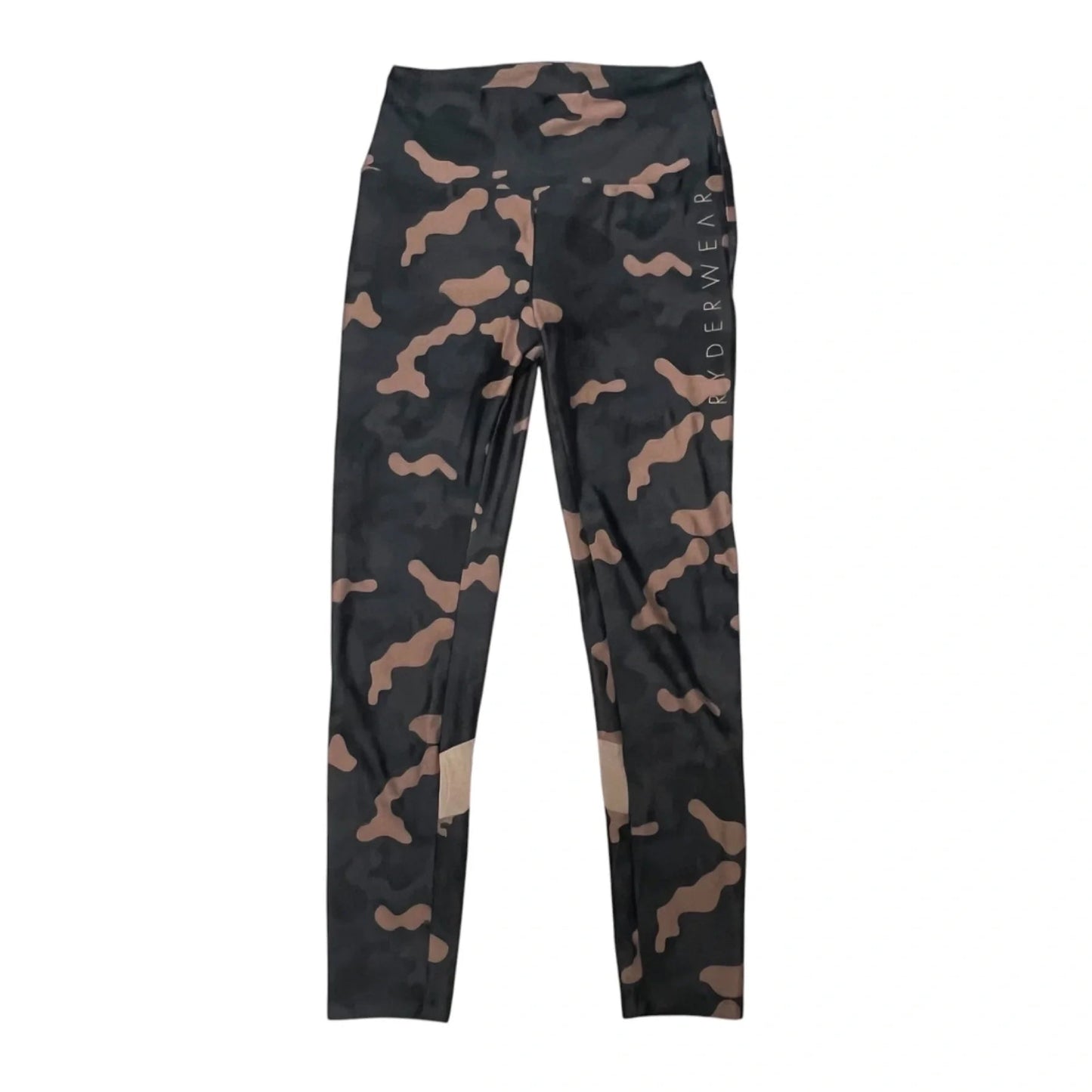 Athletic Leggings By Ryderwear In Black & Brown, Size: M