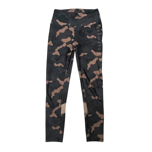 Athletic Leggings By Ryderwear In Black & Brown, Size: M