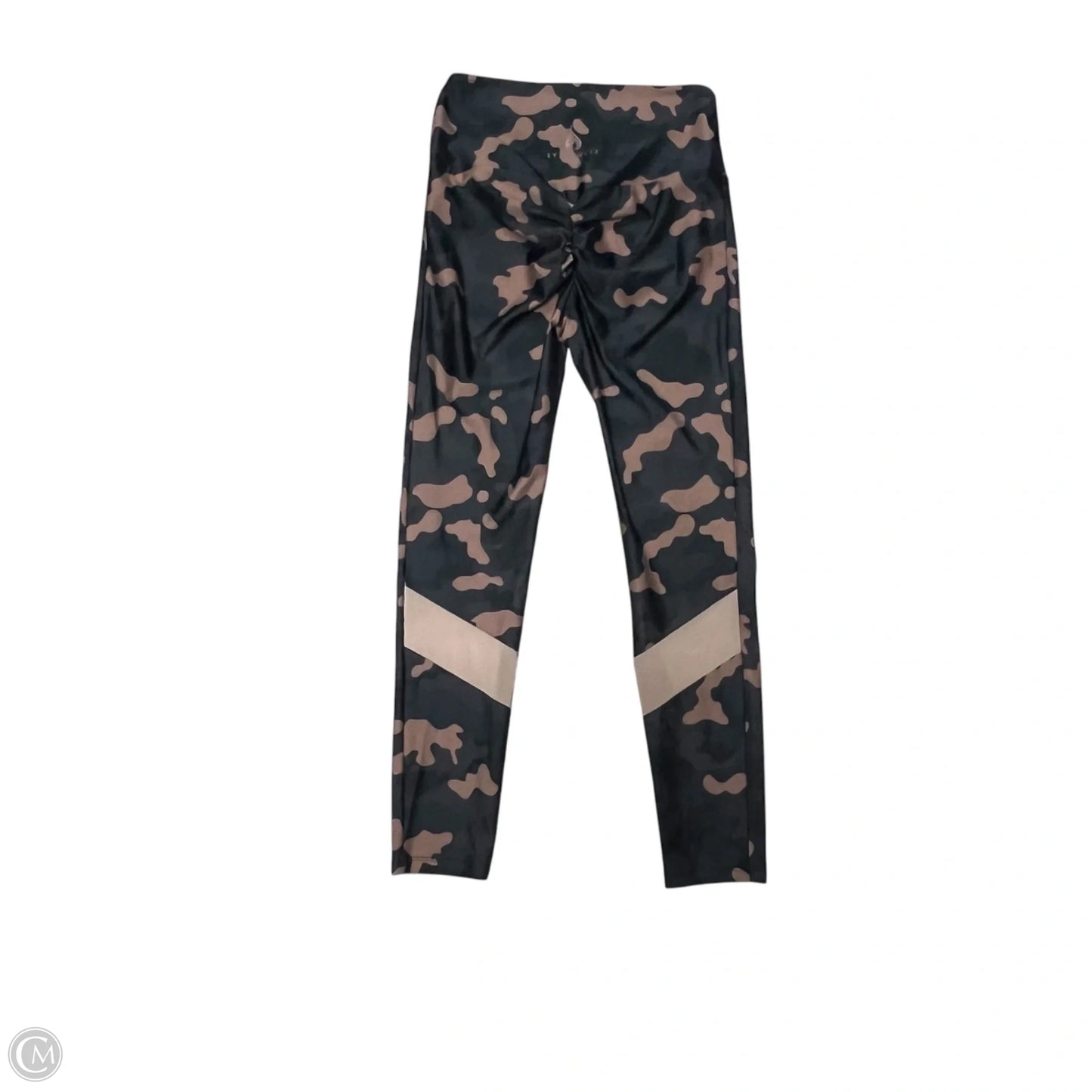 Athletic Leggings By Ryderwear In Black & Brown, Size: M