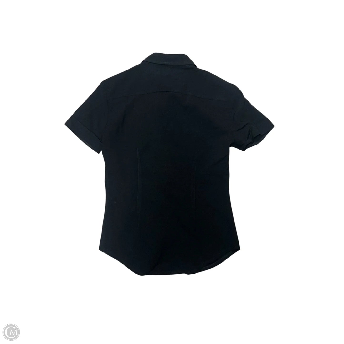 Top Short Sleeve By Theory In Black, Size: S