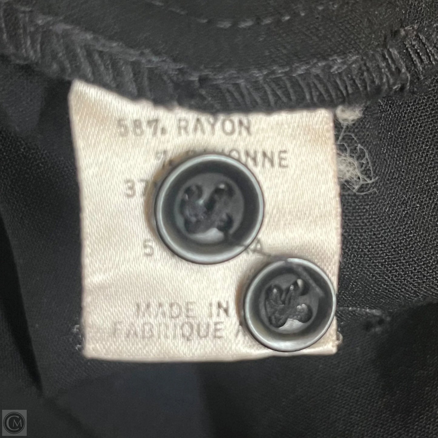 Top Short Sleeve By Theory In Black, Size: S