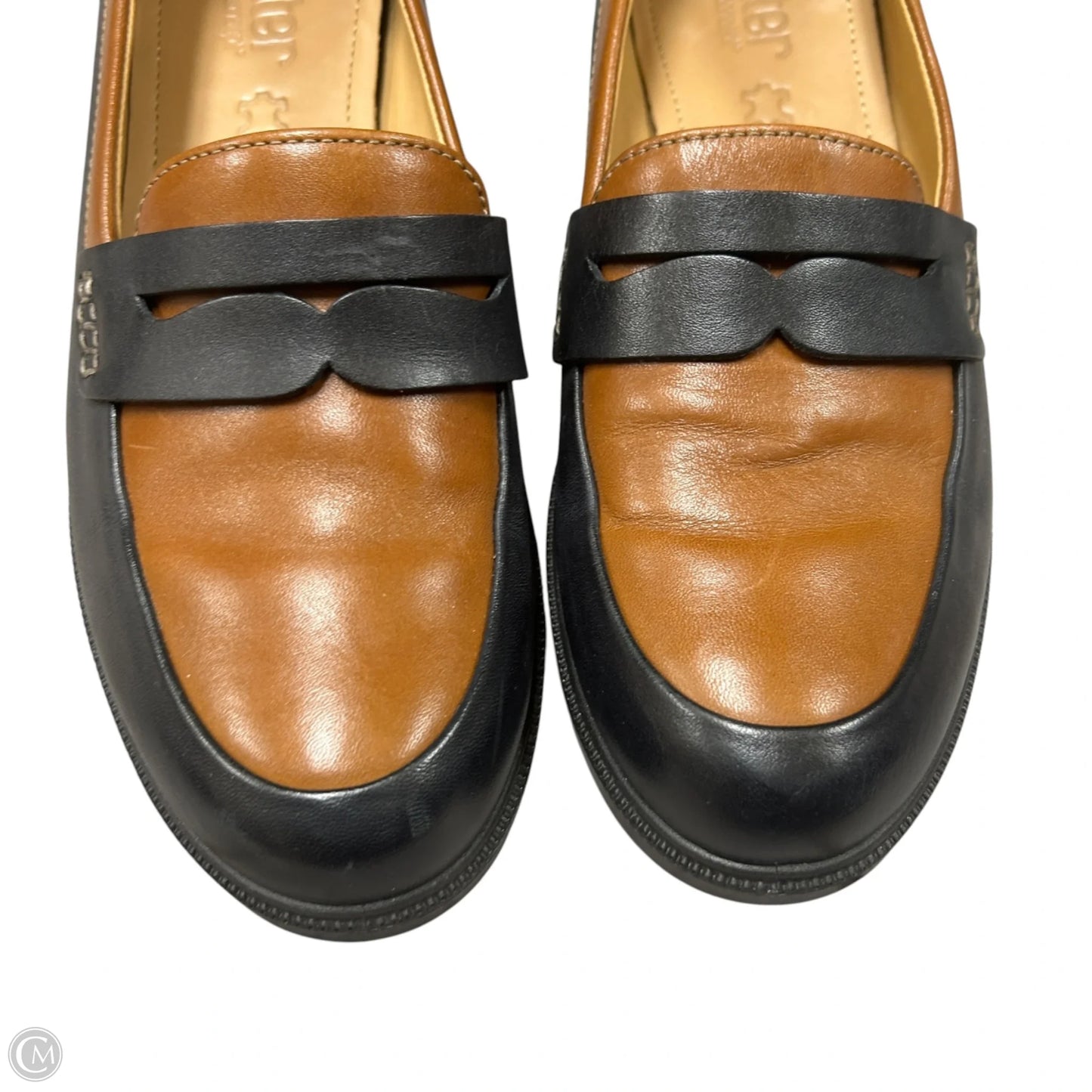 Shoes Flats By Hotter In Black & Brown, Size: 8