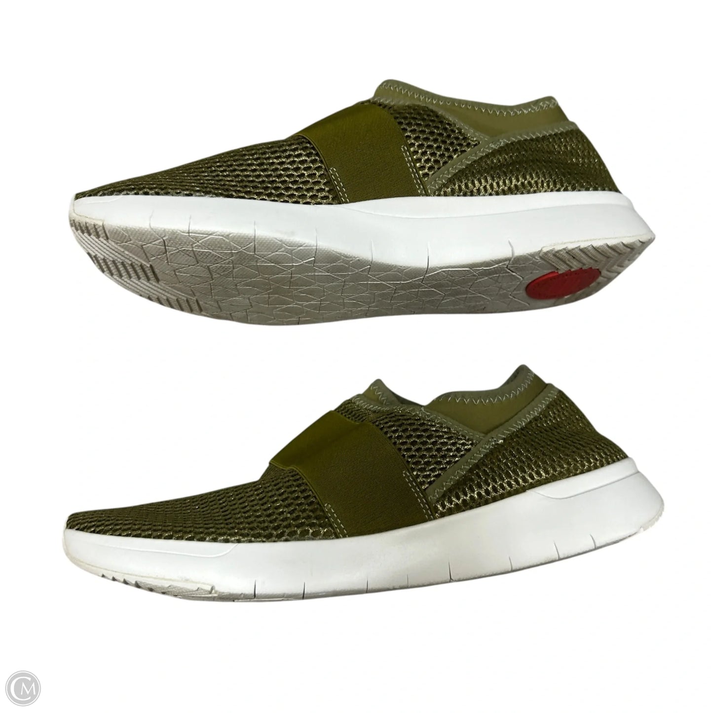 Shoes Sneakers By Fitflop In Green, Size: 8