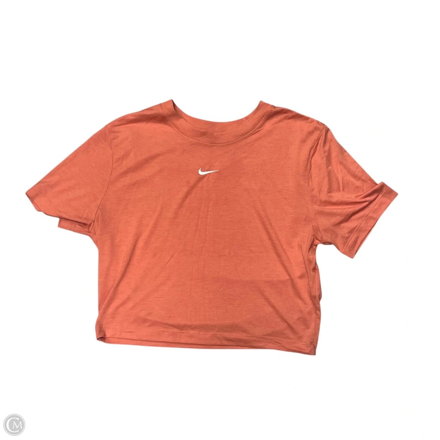 Top Short Sleeve Basic By Nike In Orange, Size: M