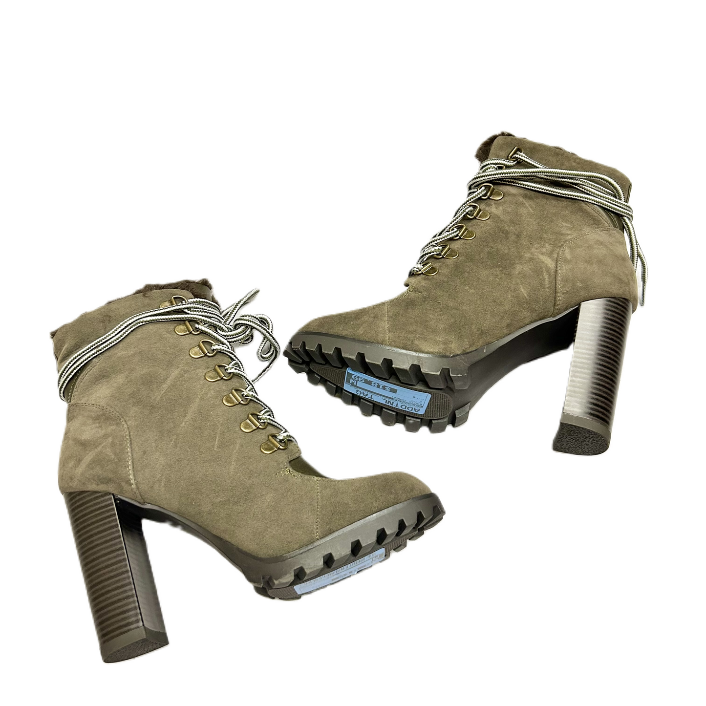 Boots Combat By Shoedazzle In Olive, Size: 8