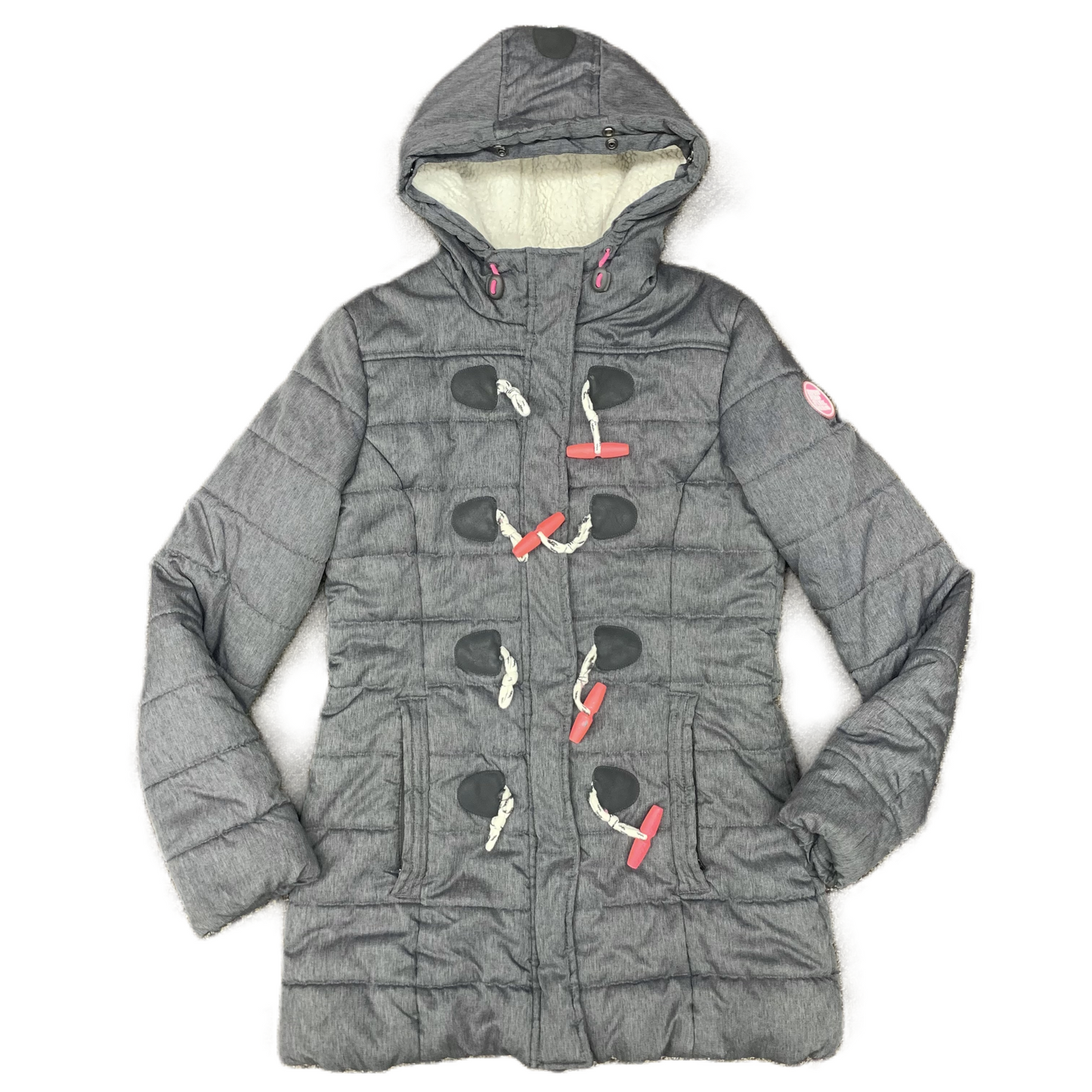 Coat Puffer & Quilted By SuperDry In Grey, Size: S