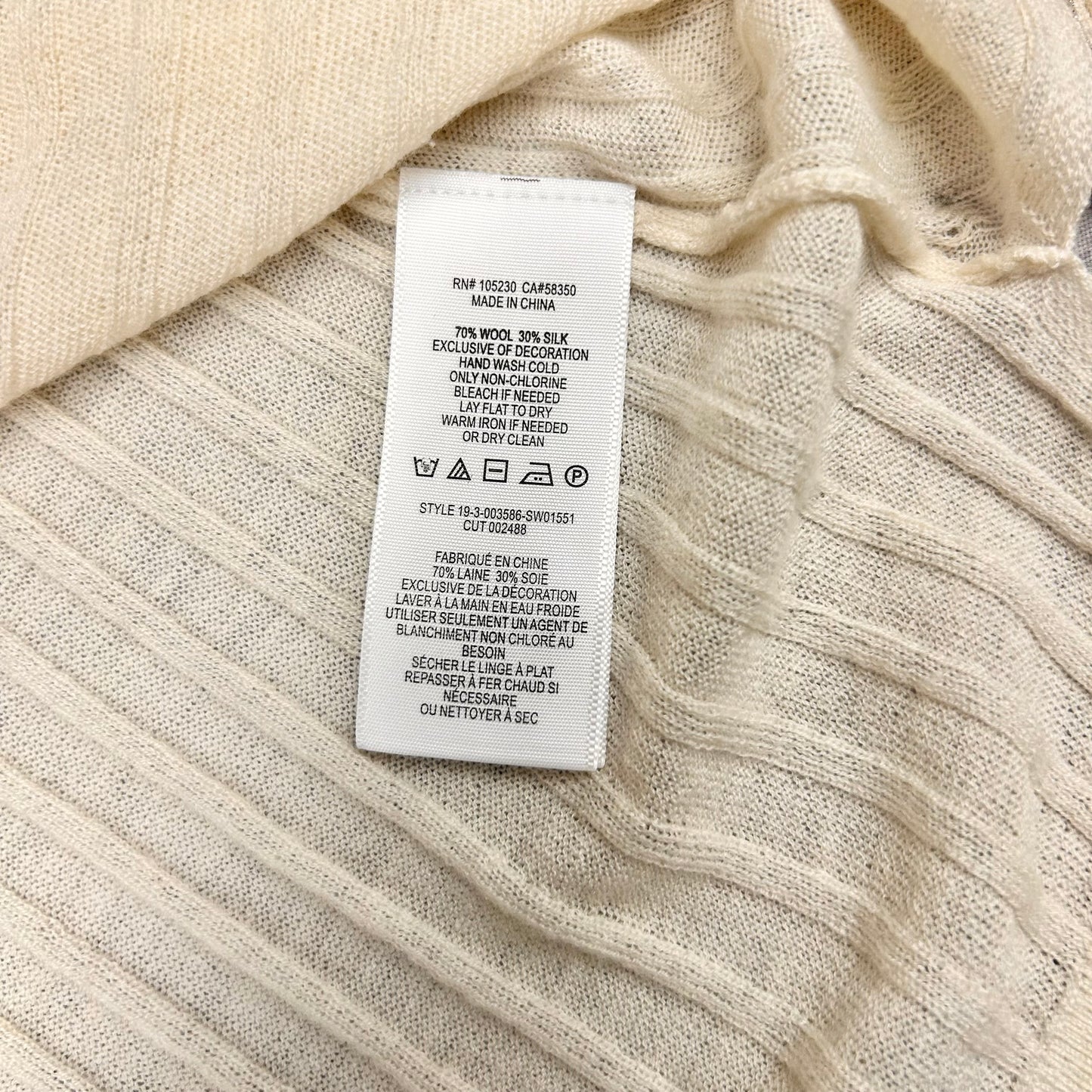 Sweater Cardigan By Joie In Cream, Size: M