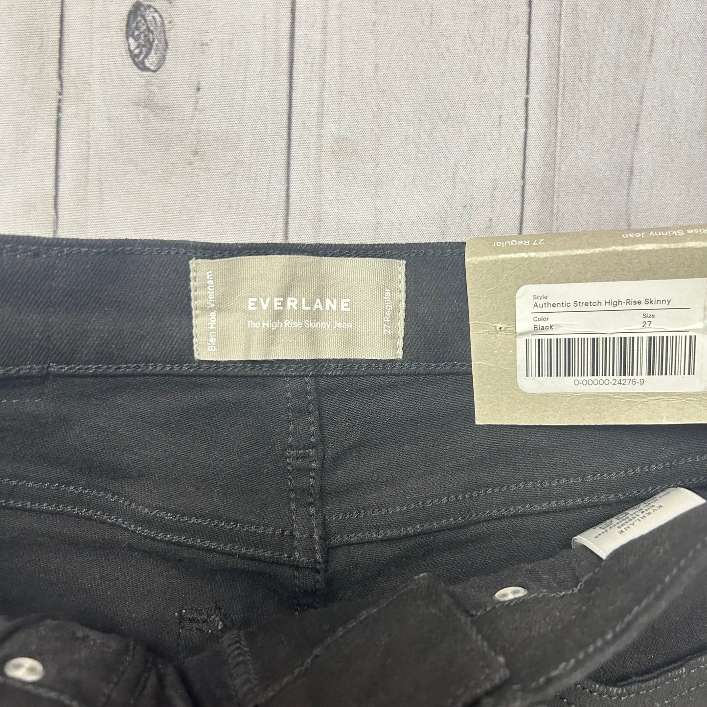 Black Denim Jeans Skinny By Everlane, Size: 4