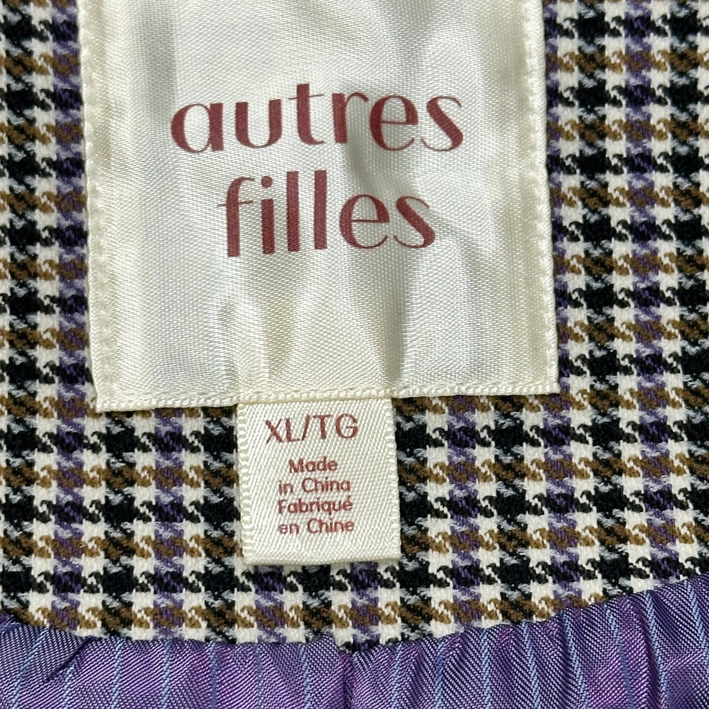 Blazer By Autres Filles In Tweed, Size: Xl