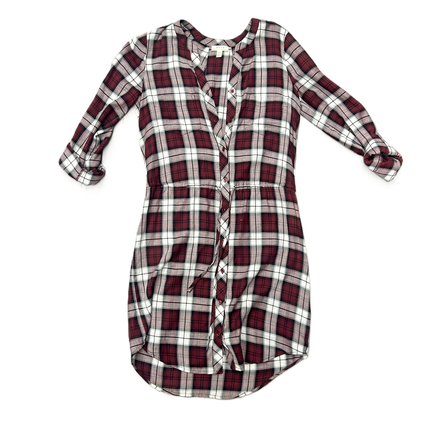 Plaid Dress Casual Short By Joie, Size: Xxs