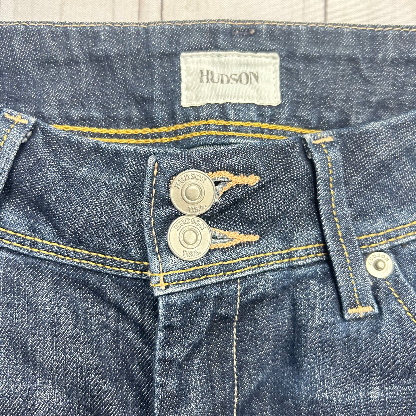 Blue Denim Jeans Cropped By Hudson, Size: 2