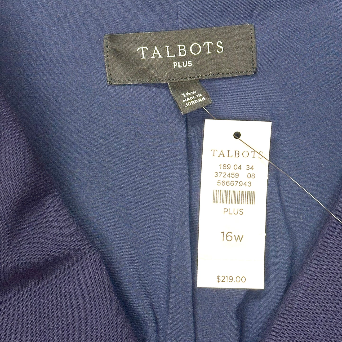 Blazer By Talbots In Blue & Silver, Size: Xl