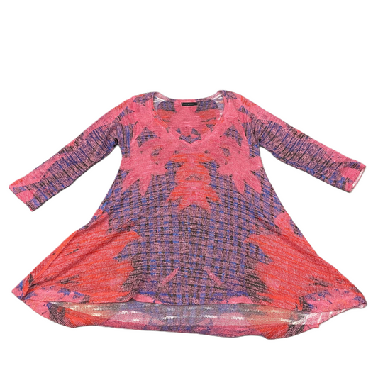 Sweater By Nally And Millie In Blue & Pink, Size: L