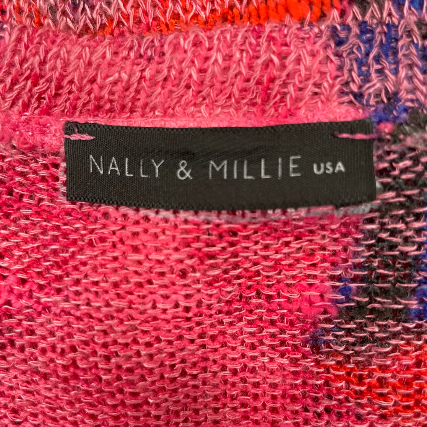 Sweater By Nally And Millie In Blue & Pink, Size: L