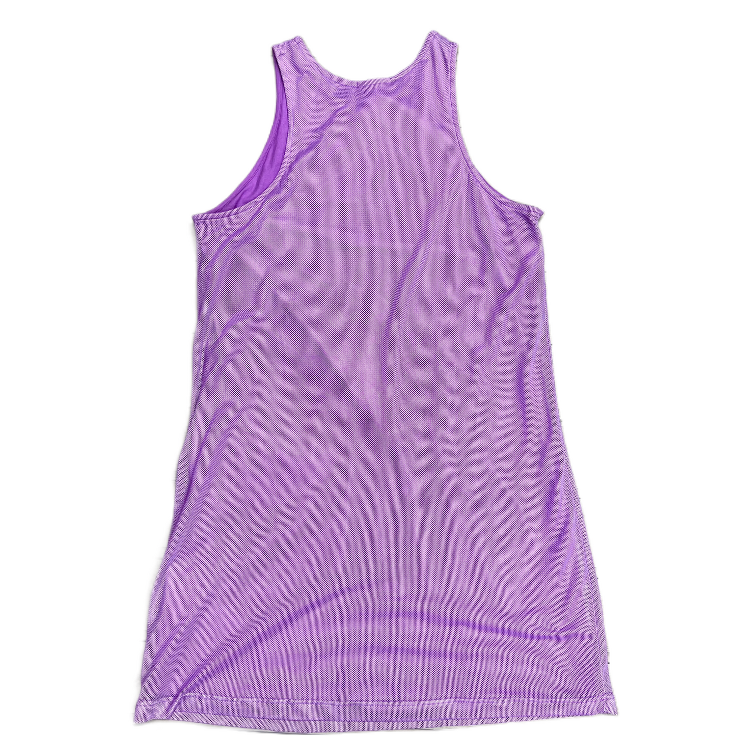 Purple & White Athletic Dress By Nike Apparel, Size: M