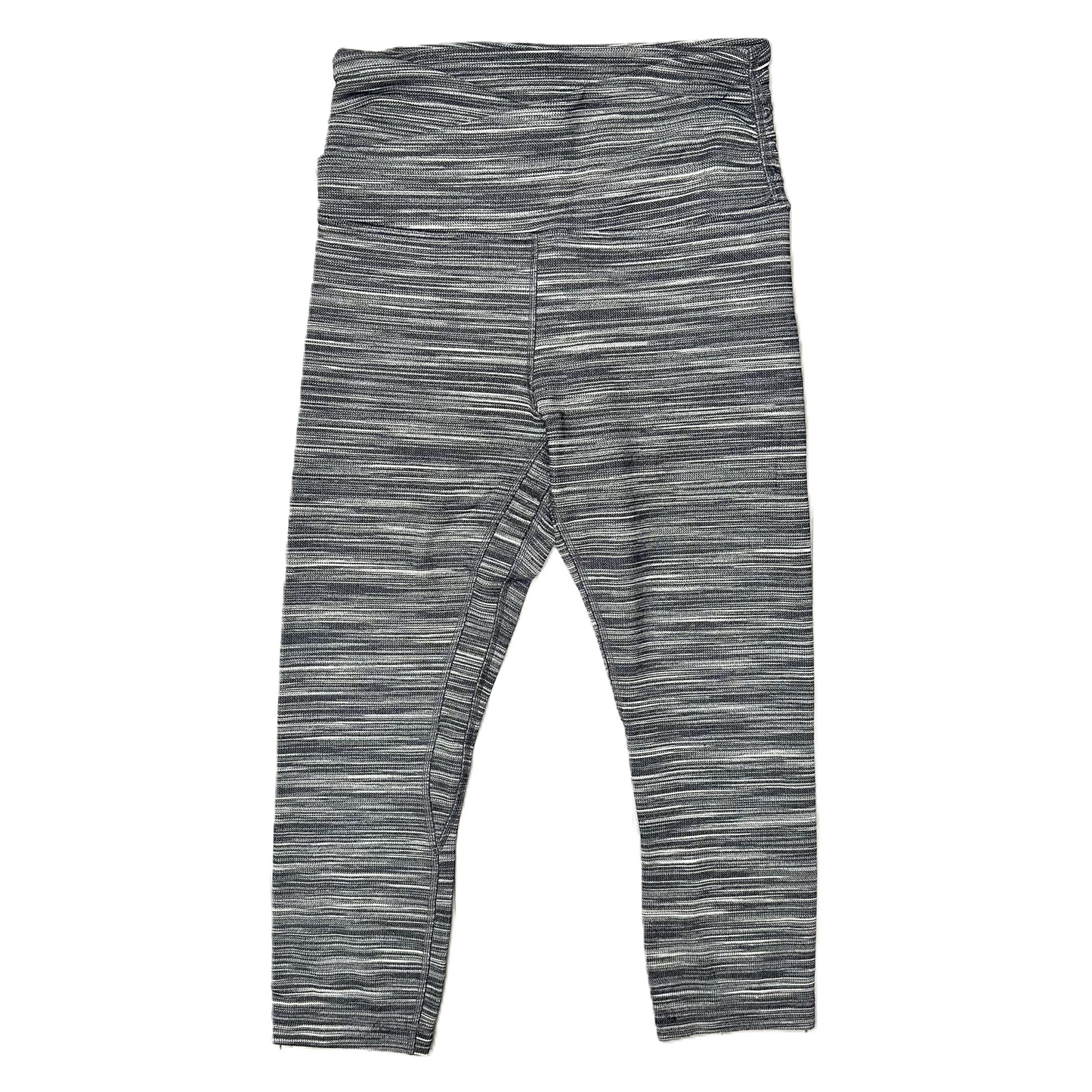 Athletic Leggings Capris By Lululemon In Grey & White, Size: 6