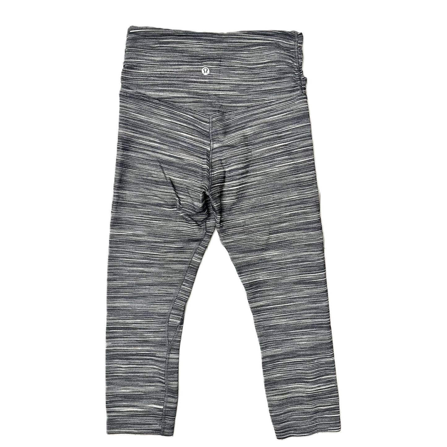 Athletic Leggings Capris By Lululemon In Grey & White, Size: 6