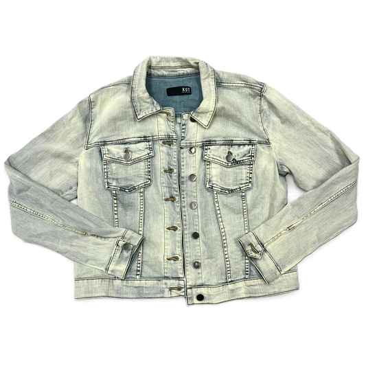 Jacket Denim By Kut In Blue, Size: Xl