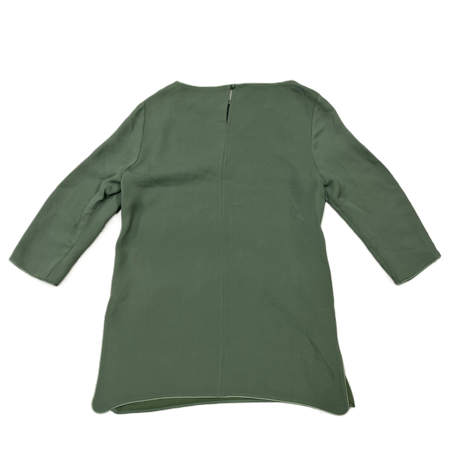 Top 3/4 Sleeve Designer By Lafayette 148 In Green, Size: M