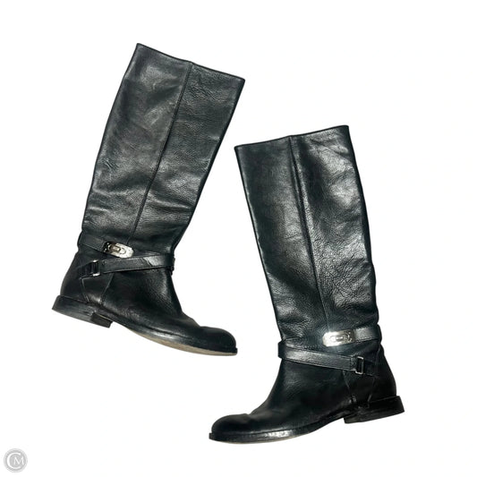 Boots Designer By Coach In Black, Size: 6.5
