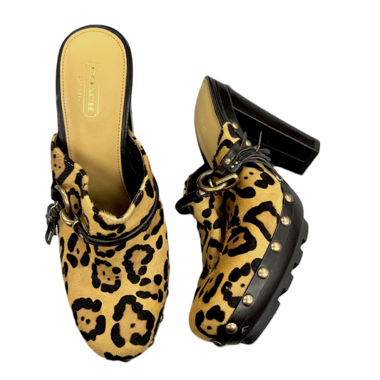 Shoes Designer By Coach In Animal Print, Size: 9