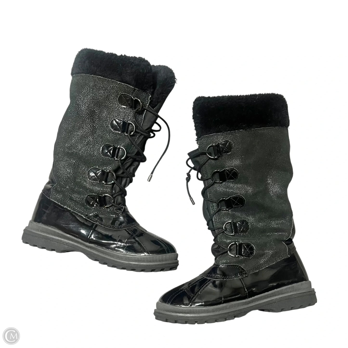 Boots Snow By Khombu In Black & Blue, Size: 10
