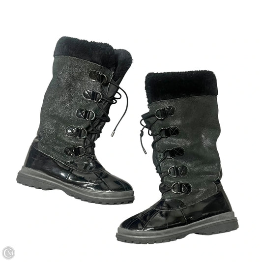 Boots Snow By Khombu In Black & Blue, Size: 10