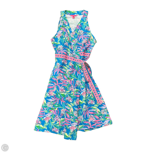 Dress Designer By Lilly Pulitzer In Blue & Pink, Size: Xl