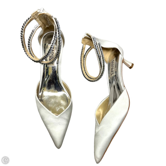 Shoes Heels Kitten By Badgley Mischka In White, Size: 6.5