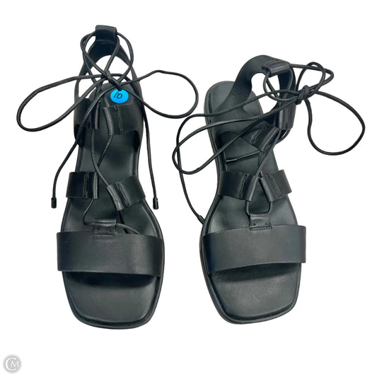 Sandals Flats By Vince In Black, Size: 10
