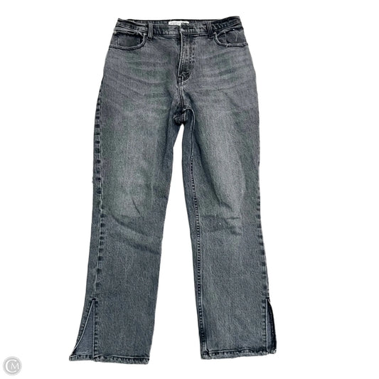 Jeans Flared By Abercrombie And Fitch In Black Denim, Size: 8p