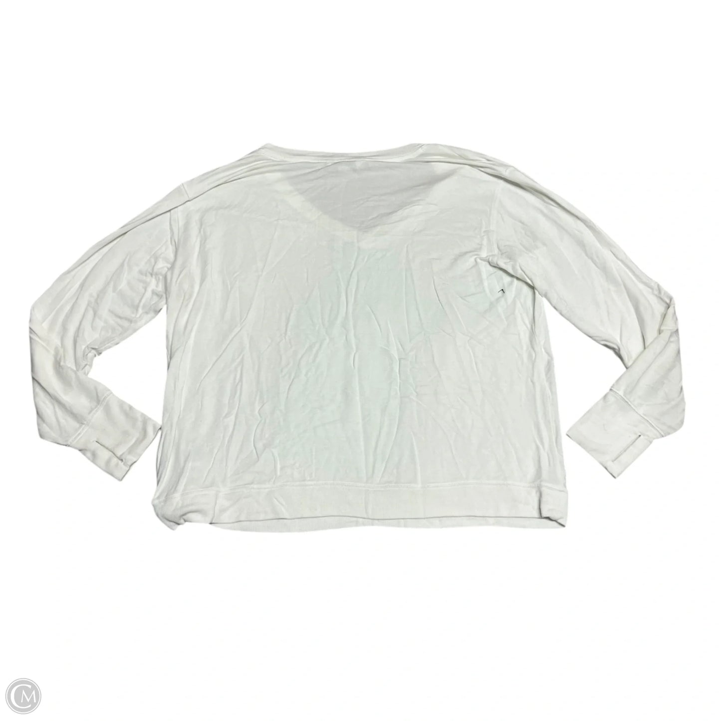 Top Long Sleeve By Athleta In White, Size: 1x