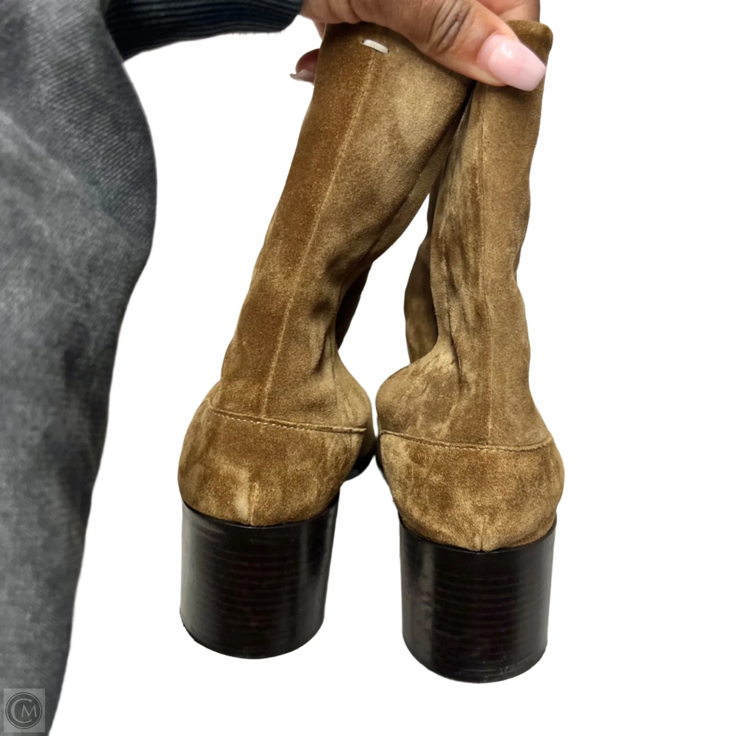 Boots Designer By Maison Margiela In Brown, Size: 8.5