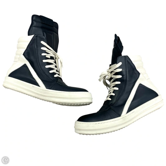 Shoes Designer By Rick Owens In Black & White, Size: 9.5