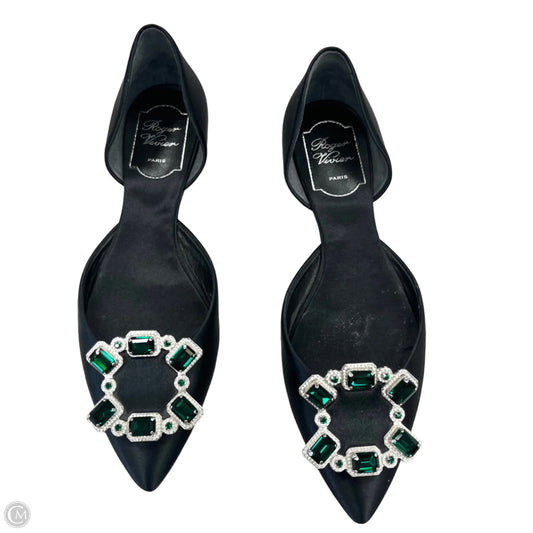 Shoes Designer By Roger Vivier In Black & Green, Size: 8.5