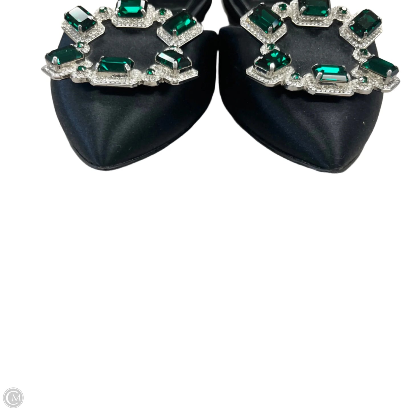 Shoes Designer By Roger Vivier In Black & Green, Size: 8.5