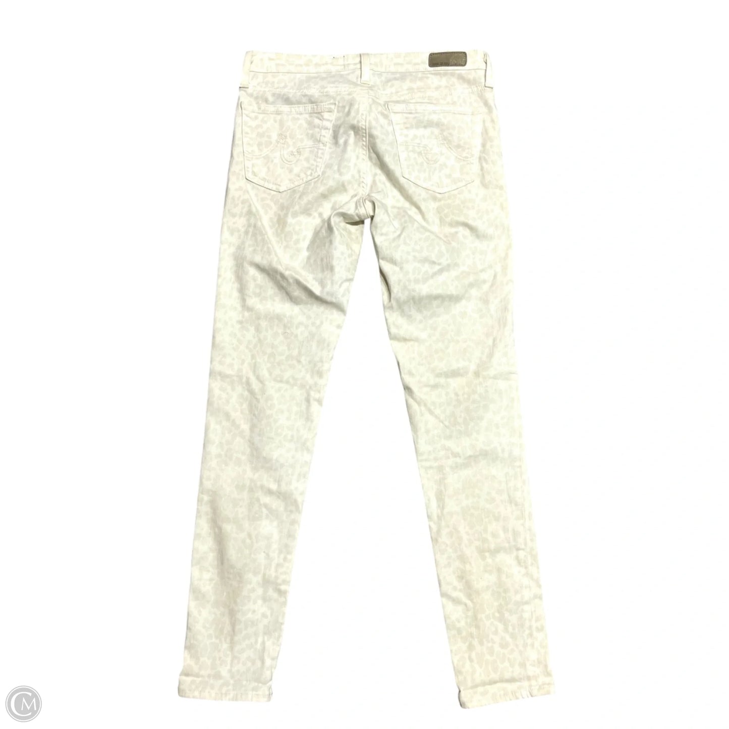 Jeans Skinny By Adriano Goldschmied In Animal Print, Size: 4