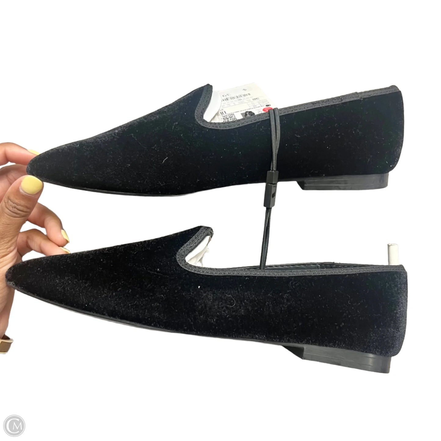 Shoes Flats By Zara In Black, Size: 7.5
