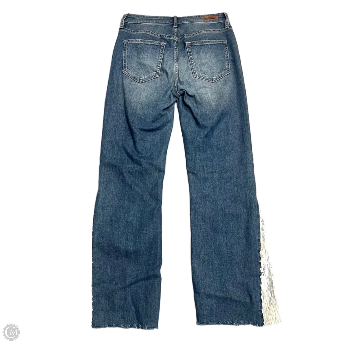 Jeans Flared By Pilcro In Blue Denim, Size: 2