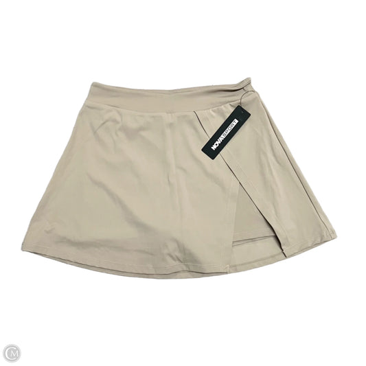 Skort By Fashion Nova In Tan, Size: S
