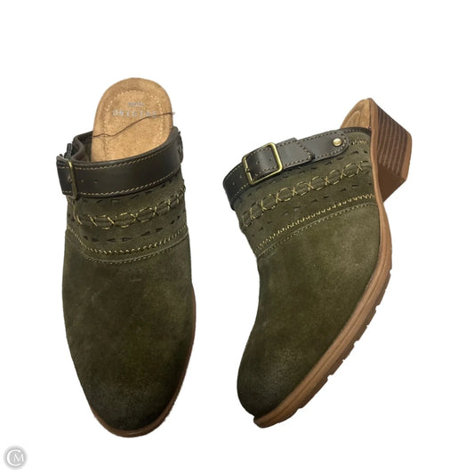 Shoes Heels Block By Earth Origins In Green, Size: 9.5
