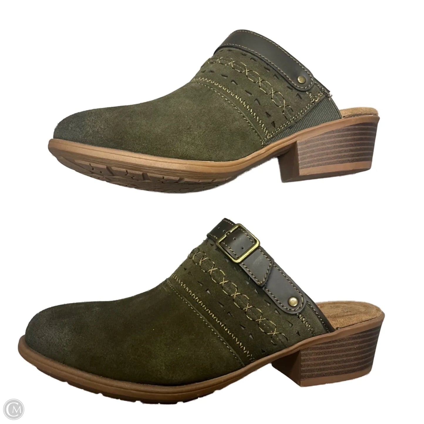 Shoes Heels Block By Earth Origins In Green, Size: 9.5