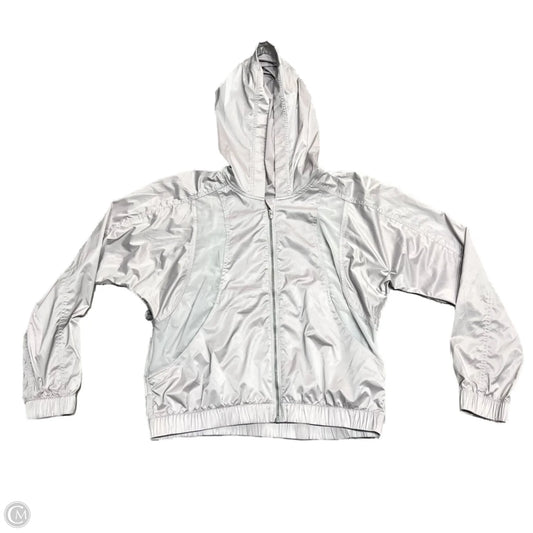 Jacket Windbreaker By Lululemon In Grey, Size: 8